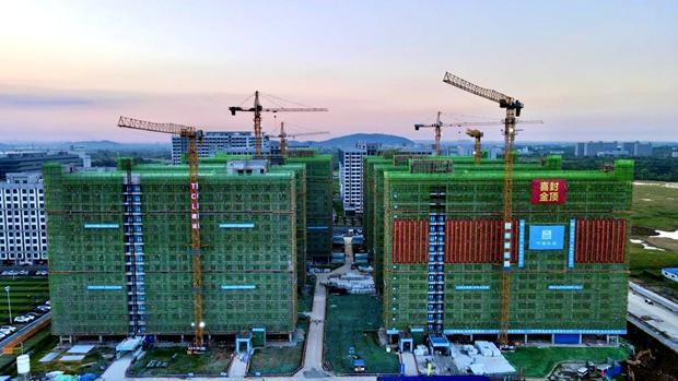 中建七局西南公司华星光电扩产项目全员践行勤俭节约，租赁办公用机械助力降本增效